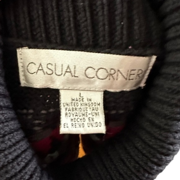 Casual Corner Cotton Blend Turtleneck Sweater with Sequins - Picture 7 of 7